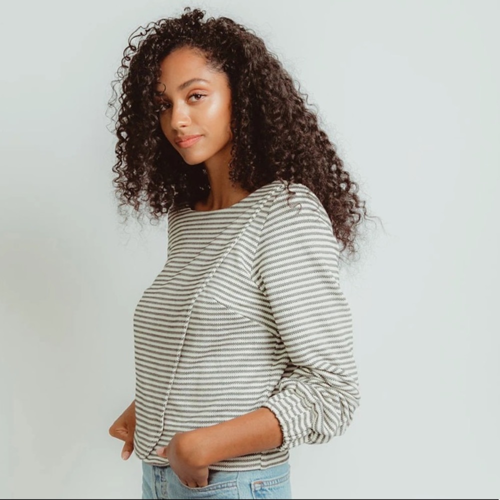 Madri Collection Crossover Sweater - Medium